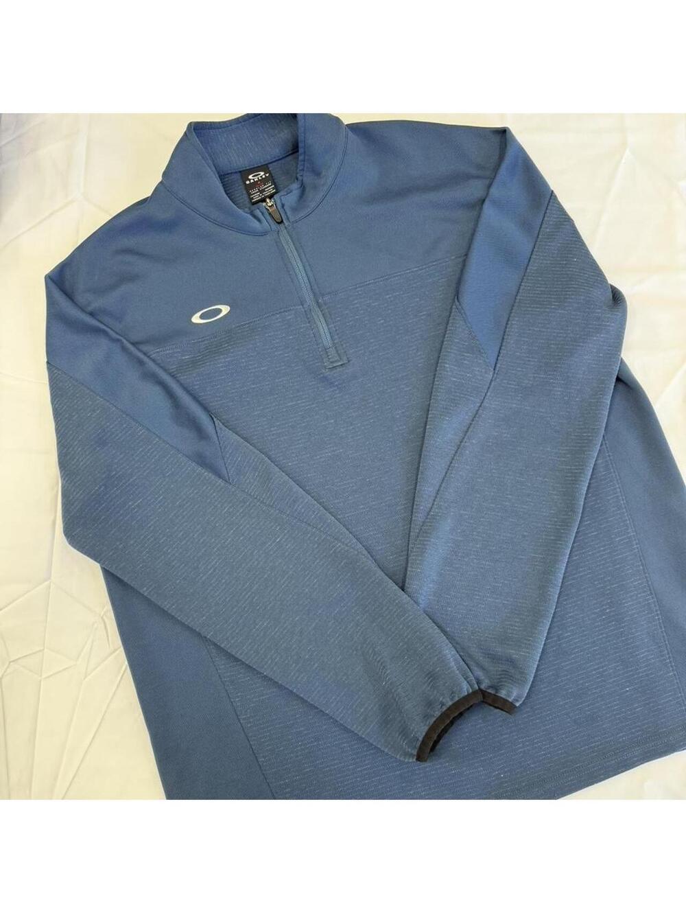 Oakley Men’s Blue Quarter Zip Pullover XL Athletic